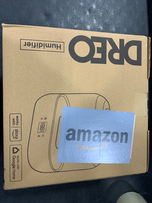 Photo 1 of Dreo Smart Humidifiers for Bedroom, Top Fill 4L Supersized Cool Mist Humidifier with Nightlight, 32H Runtime, Touch/APP/Voice Control, 28 dB Quiet Ultrasonic Humidifiers for Large Room, Baby, Plants