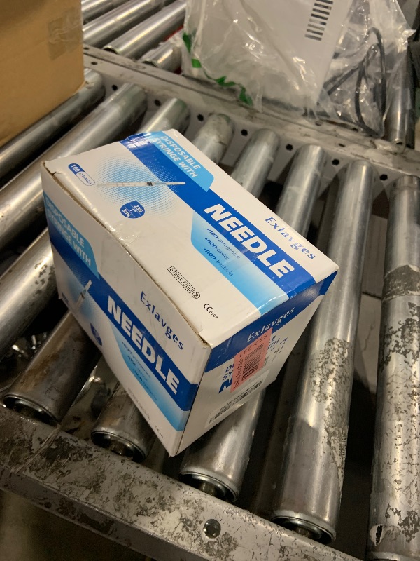 Photo 1 of 100 Pack Disposable 3ml/cc Lab Syringes with 23Ga 1 Inch Needle Luer Lock, Individually Sealed Packed