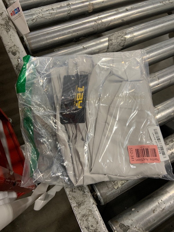 Photo 1 of Rdruko Men's Golf Pants Stretch Relaxed Fit Quick Dry Lightweight Casual Dress Pants with Pockets, Light Grey, US 38