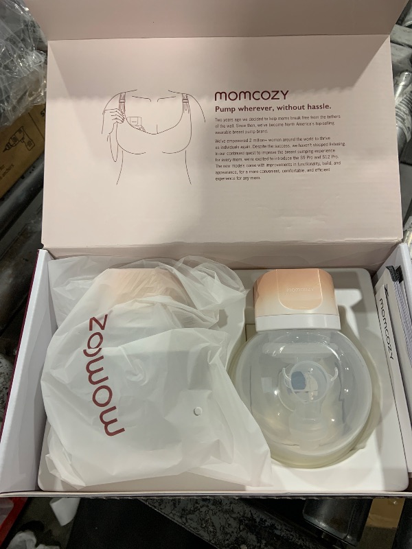 Photo 1 of Momcozy S12 Pro Hands-Free Breast Pump – 3 Modes, 9 Levels, 24mm, 2-Pack – Pink