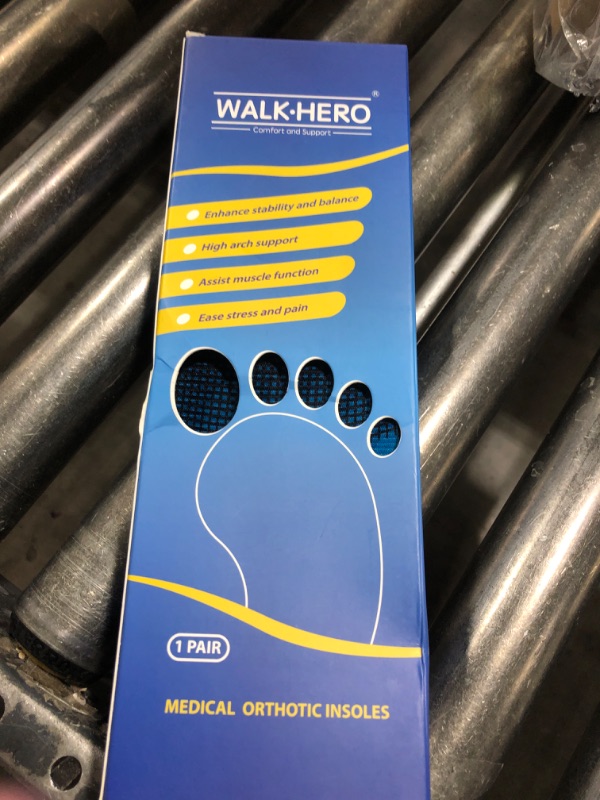 Photo 1 of Plantar Fasciitis Insoles for Men Women - Orthotics Inserts, Shoe Insoles Arch Support Flat Feet Inserts Work Boot Insoles for Standing All Day (Mens 10-10 1/2 | Womens 12-12 1/2)