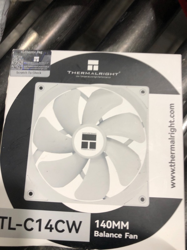 Photo 1 of Thermalright TL-C14CW CPU Case Fan 140mm, PWM Fan Silent Computer CPU Fan with 1500RPM Speed, CPU Cooling White ?TL-C14CW