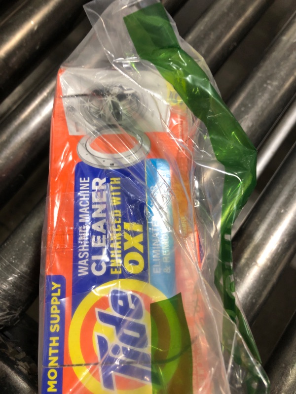 Photo 1 of Washing Machine Cleaner by Tide, Washer Machine Cleaner with Oxi for Front and Top Loader Washer Machines, Deep Cleaning Residue & Odor Eliminator, 5 Month Supply (Packaging May Vary)