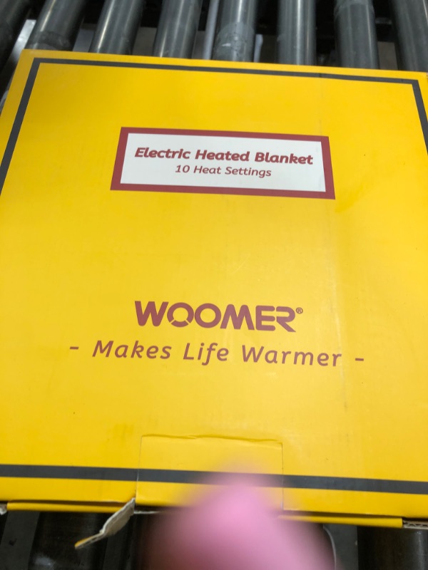 Photo 1 of WOOMER [5 Year Warranty] Electric Heated Throw Blanket(50"x 60"), Soft Faux Fur Fast Heating Blanket with Multi-Color Option, 4 Heating Levels & 4H Auto Off, Machine Washable, Over-Heat Protection