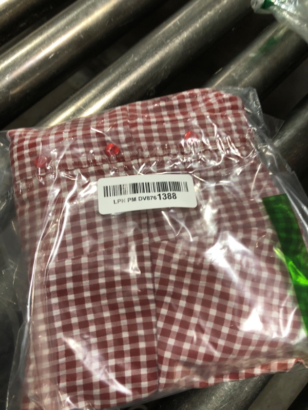 Photo 1 of SweatyRocks Women's Plaid Pattern Button Front Halter Top Backless Sleeveless Tank Top Red Large