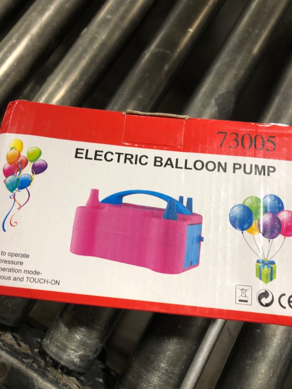 Photo 1 of IDAODAN Electric Balloon Pump, Portable Electric Balloon Blower Machine Balloon Air Pump Dual Nozzle110V 600W Balloon Inflator for Party Decorations
