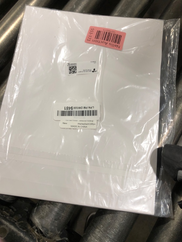 Photo 1 of Thermal Printer Paper 8.5 x 11 Inch, 100 Sheets US Letter Size Thermal Paper, Compatible with M08F/A40 Thermal Portable Printer, Continual Feeding Folded Printing Paper (100 Sheets/Continuous Folding)