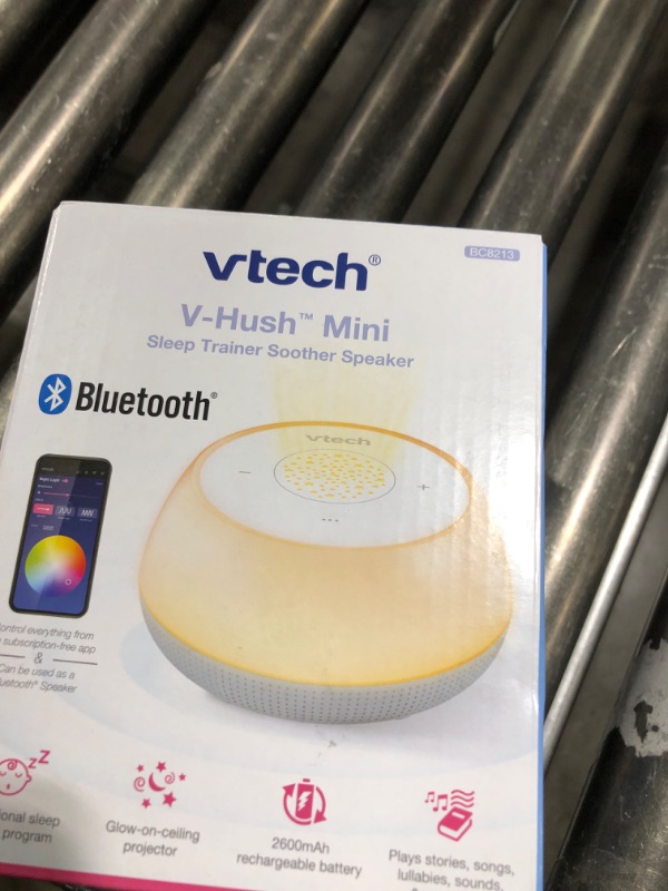 Photo 1 of VTech BC8213 V-Hush Junior Sleep Training Soother with 40 Stories/Songs/Sounds & Record Your own Voice. Portable Bluetooth HD Speaker, 250+ Multi-Color Night Light, Ceiling Projector