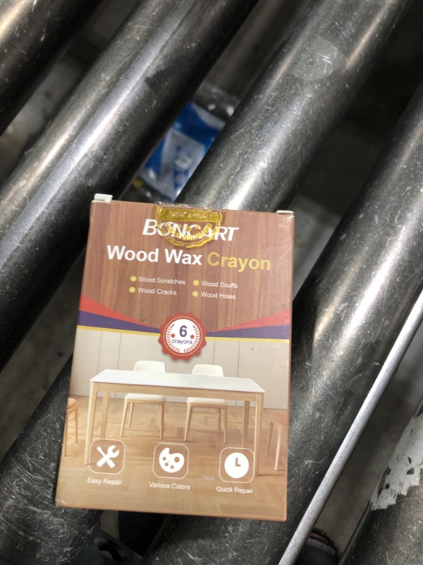 Photo 1 of Boncart Wood Filler Sticks,6 Colors Wood Wax Crayons for Repairing Scratches, Scuffs, Cracks, and Nail Holes on Wood Furniture, Floors, Cabinets, Tables, and Doors