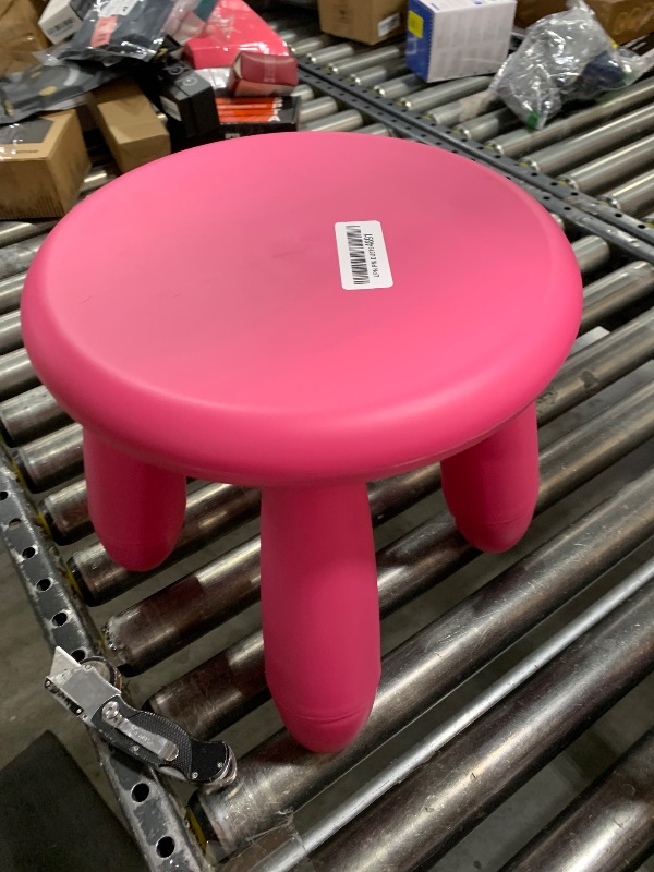 Photo 1 of Soerreo Children's Footstools, Kindergarten Learning Stools, Plastic Light Footstools are Durable and Movable (Red Wine)