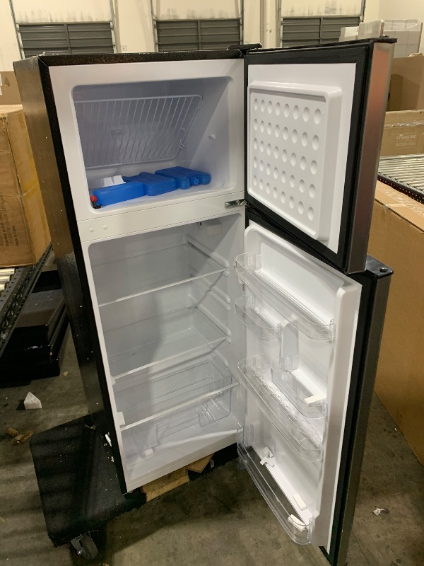 Photo 1 of Frigidaire, 2 Door Apartment Size Refrigerator/Freezer Combo, 7.5 cu ft, Platinum Series, Stainless, 23" D x 21.5" W x 55.5" H