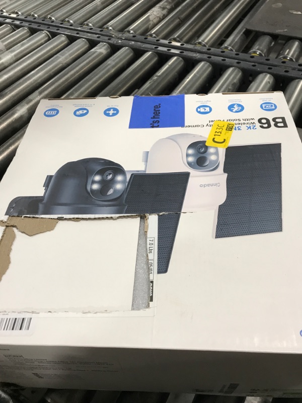 Photo 1 of Cinnado 2K Cameras for Home Security-2.4G WiFi Outdoor Camera Wireless Solar/Battery Powered, 360° Viewing, Human Detection, Color Night Vision, Cloud/SD Storage B6 (B6-White-4pack-2.4G)