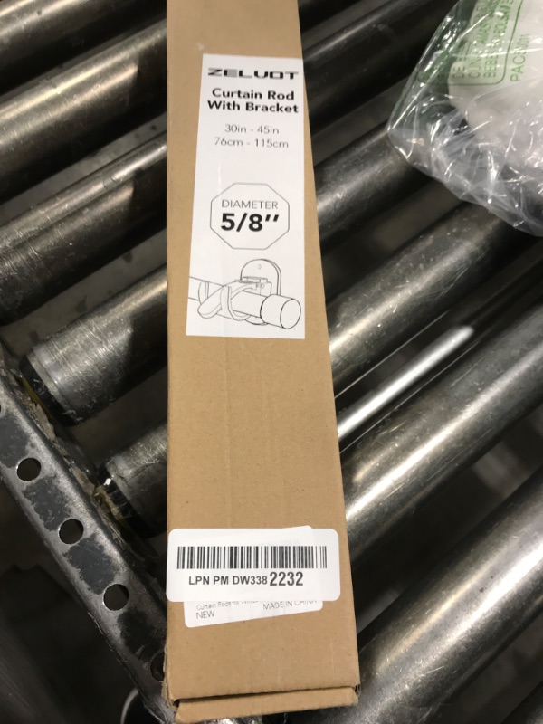 Photo 1 of Curtain Rods for Windows No Drilling 30 to 45 Inch, 5/8 Inch Diameter Drapery Rods, No drill Curtain Rod Set with 3M Self Adhesive Curtain Rod Holders for Bedroom,Living Room,Kitchen, Black, 30"-45"