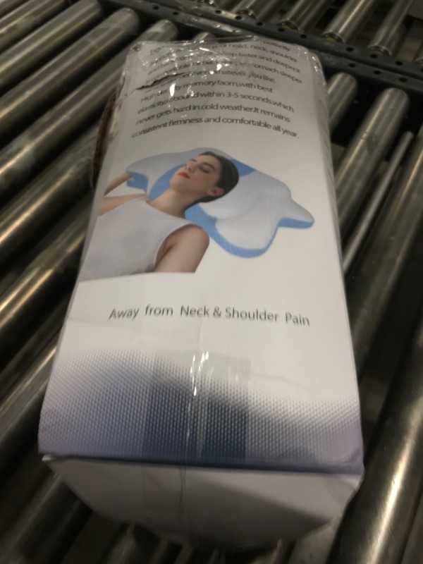 Photo 1 of CHxxy Memory Foam Pillows, Cervical Pillow for Neck and Shoulder Pain Relief, Ergonomic Contour Bed Pillow, Soft for Side Sleep Stomach Sleeping and Back Sleeper