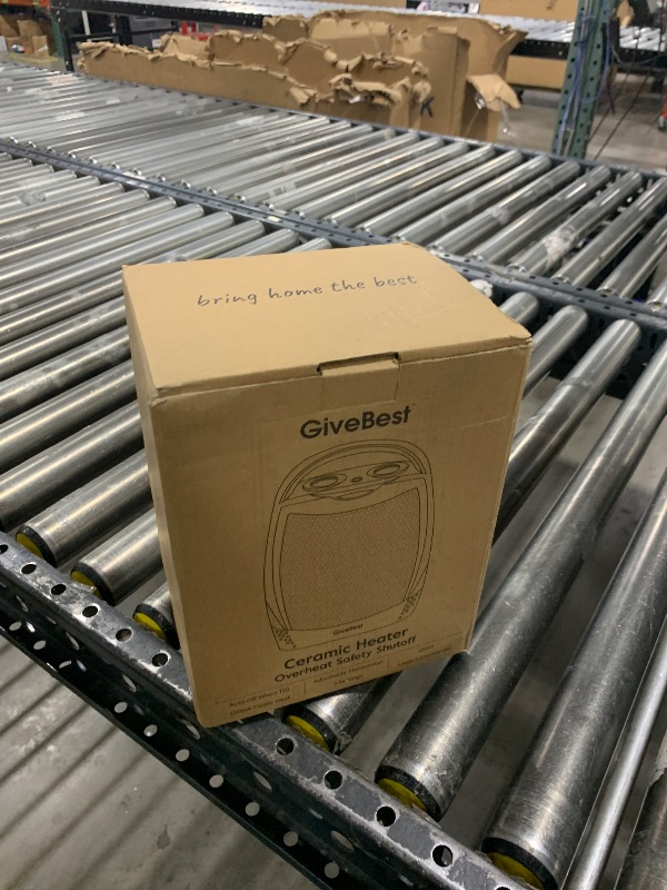 Photo 1 of GiveBest Portable Electric Space Heater with Thermostat, 1500W/750W Safe and Quiet Ceramic Heater Fan