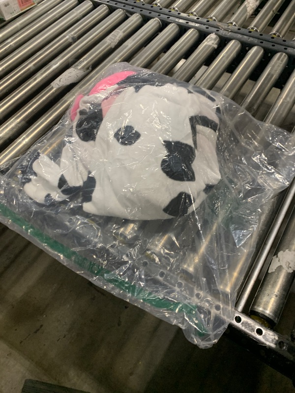 Photo 1 of Adult Cow One Piece Pajamas Animal Cosplay Halloween Costume 