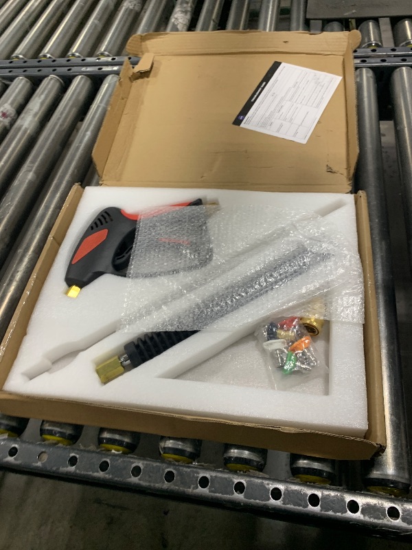 Photo 1 of TOOLCY Pressure Washer Gun, Adjustable Power Washer Swivel Gun and Extension Wand, 4000 PSI, 7 GPM, M22-14mm to 3/8" Quick Connection