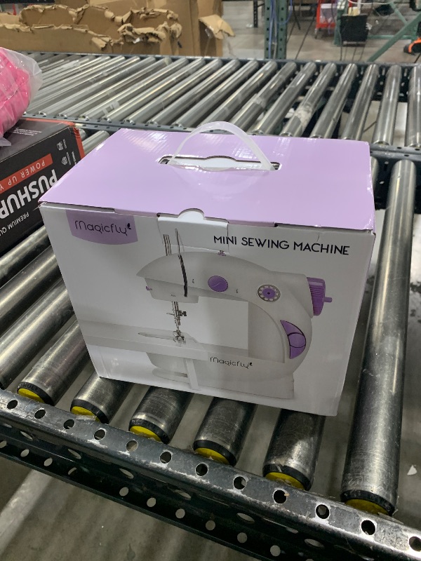 Photo 1 of Magicfly Mini Sewing Machine for Beginner, Dual Speed Portable Machine with Extension Table, Light, Sewing Kit for Household, Travel