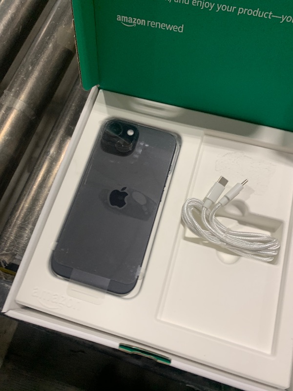 Photo 1 of Apple iPhone 15, 256GB, Black - Unlocked (Renewed)
