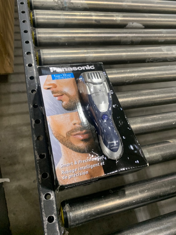 Photo 1 of Panasonic Cordless Men's Beard Trimmer With Precision Dial, Adjustable 19 Length Setting, Rechargeable Battery (Blue)