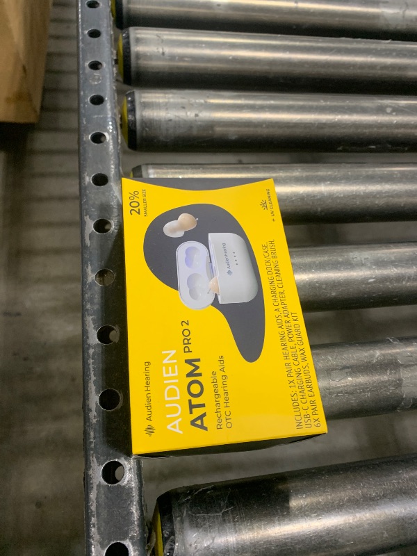 Photo 1 of Audien ATOM PRO 2 Wireless Rechargeable OTC Hearing Aid, Premium Comfort Design and Nearly Invisible