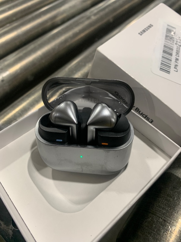 Photo 1 of SAMSUNG Galaxy Buds 3 AI True Wireless Bluetooth Earbuds, Open Type Fit, Active Noise Cancellation, 360 Audio, Touch Control
