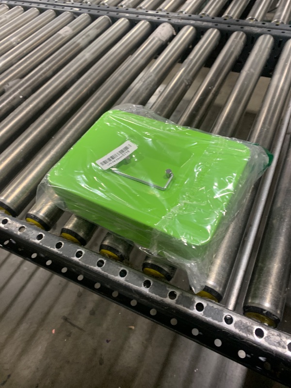 Photo 1 of KYODOLED Large Cash Box with Combination Lock,Safe Metal Box, 9.84"x 7"x 3.54" Limegreen Large