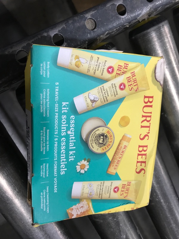 Photo 1 of Burt's Bees Gift Ideas - Essentials Everyday Set, 5 Travel Size Products - Deep Cleansing Cream, Hand Salve, Body Lotion, Foot Cream and Original Lip Balm