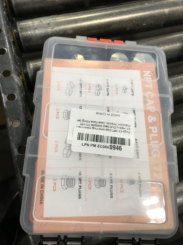 Photo 1 of legines 72 Pcs Hydraulic Hose Caps and Plugs Kit, NPT Cap and Plug Assortment Kit, Heavy Duty Seal Adapter Kit with Precision Threads, Steel Flare Fitting Set, Dash Sizes 2 4 6 8 12 16