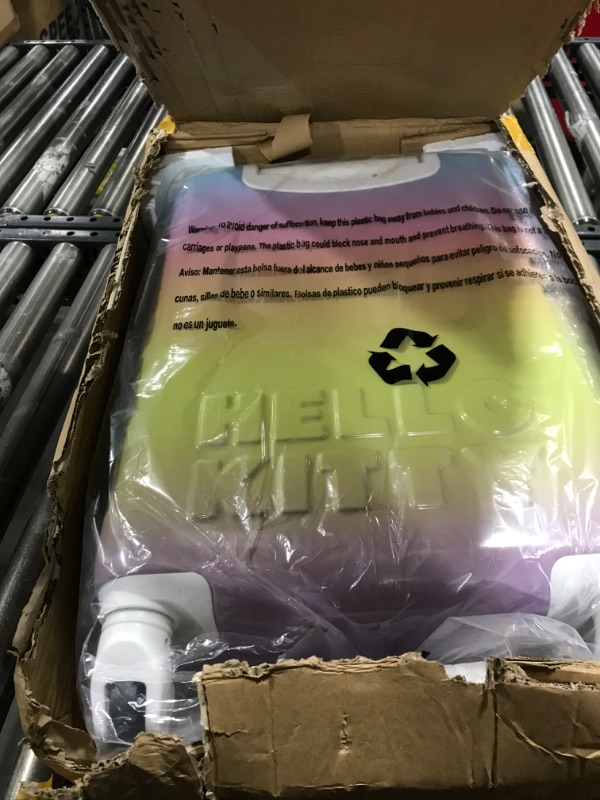 Photo 1 of Bioworld Hello Kitty Gold Character Patch Rainbow Gradient 20" Rolling Luggage