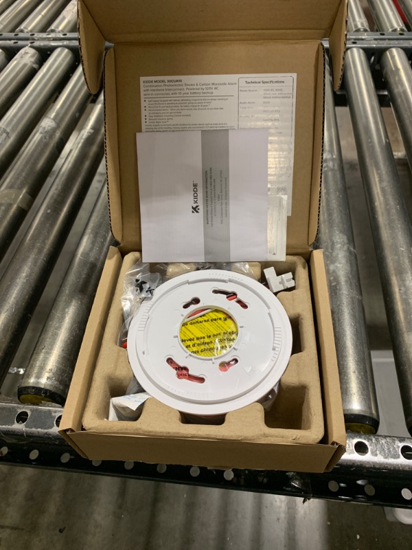 Photo 1 of Kidde Hardwired Smoke & Carbon Monoxide Detector, 10-Year Battery Backup, Interconnectable LED Warning Light Indicators