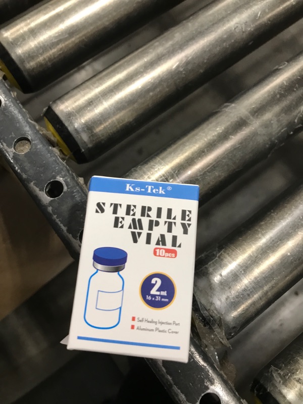 Photo 1 of Ks-Tek Sterile Empty Vials with Self Healing Injection Port,with Aluminum Plastic Cap,Sterile Package (2ml Clear,10)