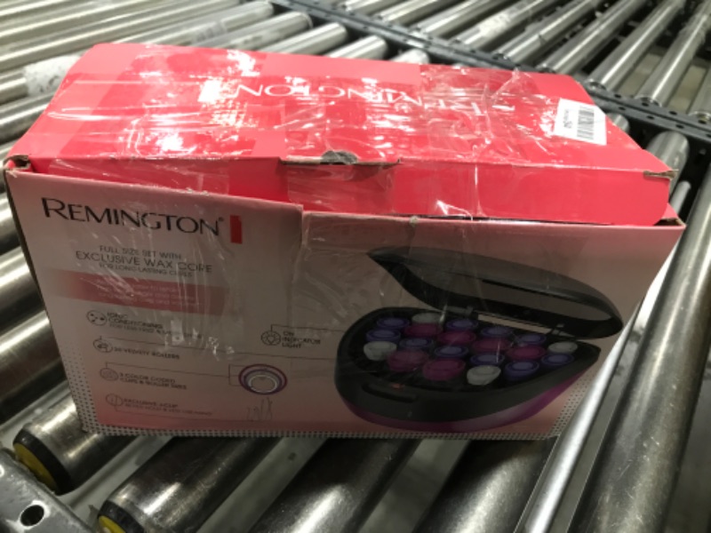 Photo 1 of Remington Ionic Conditioning Hair Setter, 20 Velvet Hair Rollers, 6 Large (1¼”), 10 Medium (1"), 4 Small (¾”), Blowout Style Hair Curlers