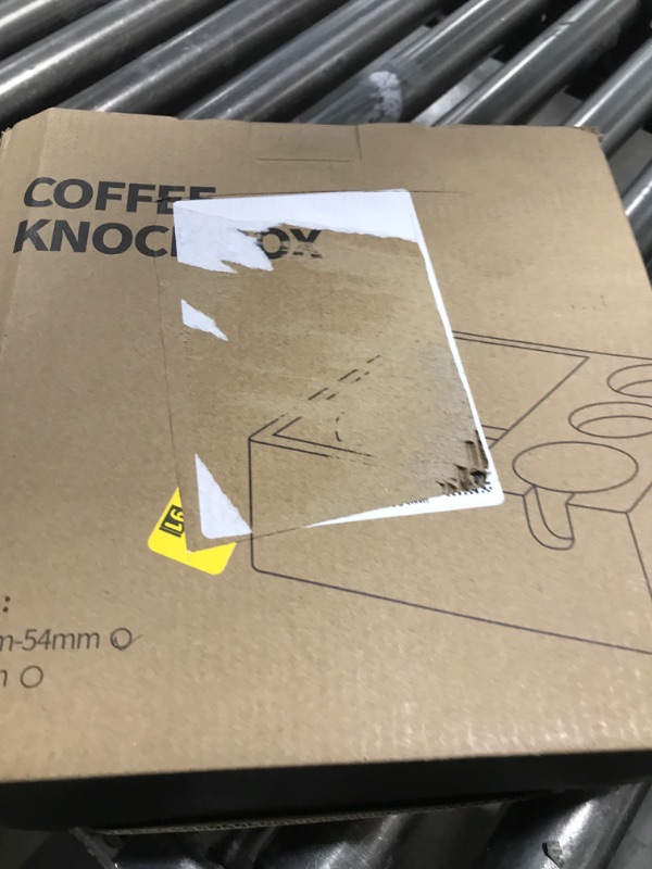 Photo 1 of KNODOS Espresso Knock Box With 54mm Tamping Station For Breville Espresso Accessories Adjustable Portafilter Height, Detachable Coffee Dump Bin