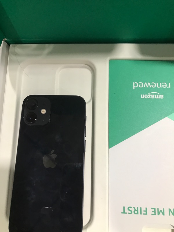 Photo 1 of Apple iPhone 12 Mini, 64GB, Black - Unlocked (Renewed Premium)