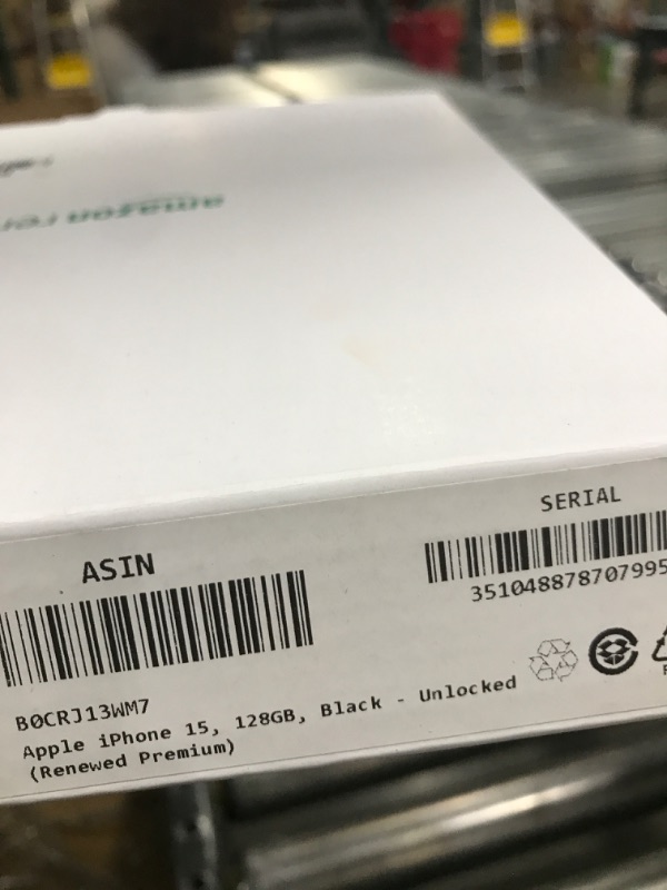 Photo 1 of Apple iPhone 15, 128GB, Black - Unlocked (Renewed Premium)