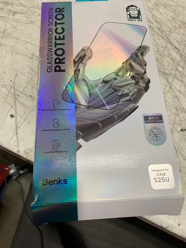 Photo 1 of BENKS GlassWarrior AR Screen Protector for Galaxy S25 Ultra, 9H+ Shatterproof [Military-Grade Protection], Superior Scratch Resistance Anti-Reflective Tempered Glass Screen Protector