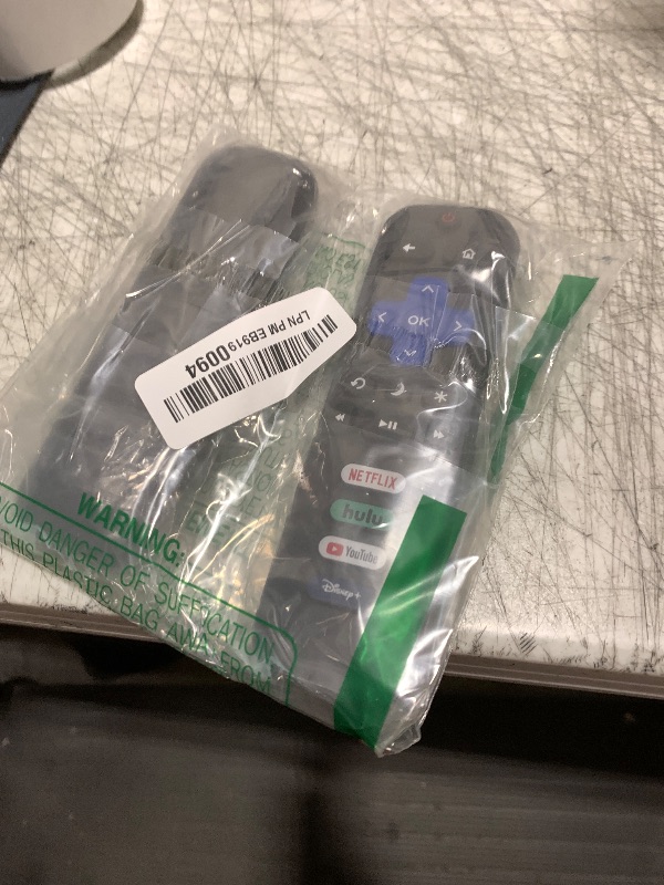 Photo 1 of (Pack of 2) Replacement-Remote-Control for Roku-TV,Compatible for TCL Roku/Hisense Roku/Onn Roku/Philips Roku Smart TVs(Not for Roku Stick and Box)
