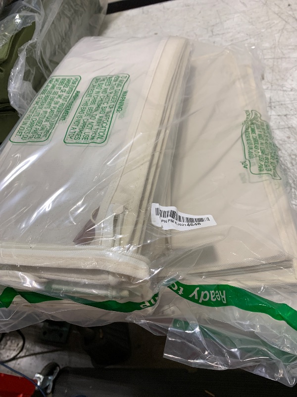 Photo 1 of StorageWorks Underbed Storage Box, Under Bed Clothes Organizer With Sturdy Structure and Ultra Thick Fabric, Beige, 33" L x 31" W x 6 ¾ "H, 2 pack