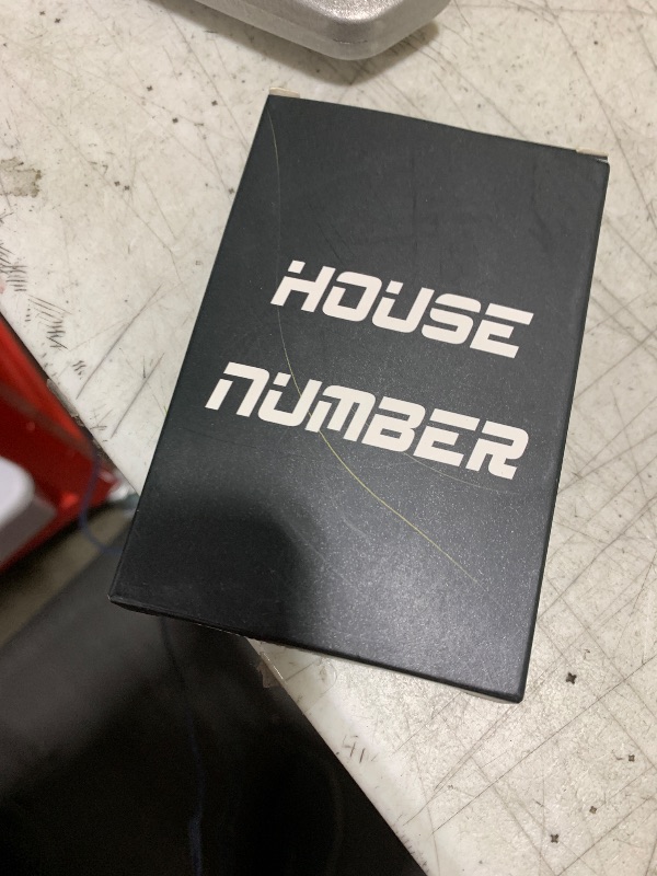 Photo 1 of HASWARE House Number Sign 4 inch Modern Door Numbers Signage Plaque Street Home Address Numerals Zinc Alloy (0, Black)