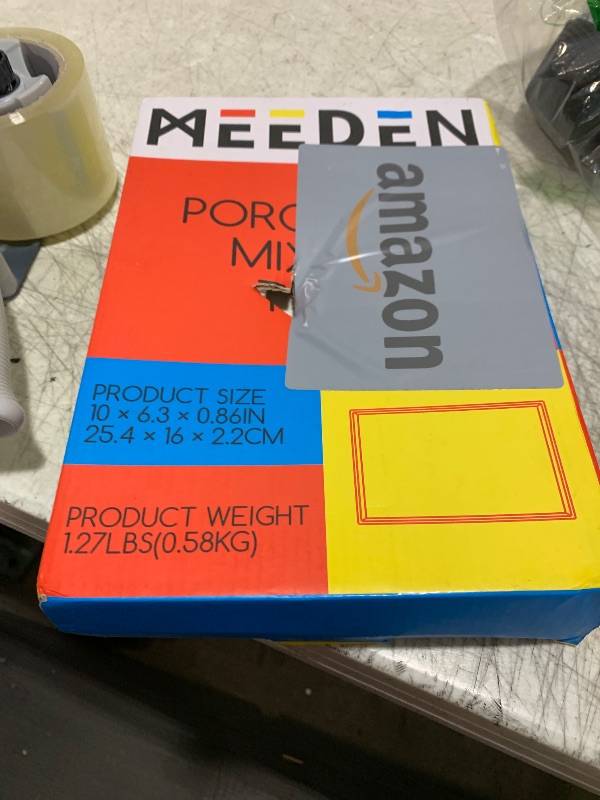 Photo 1 of MEEDEN Ceramic Tray Palette, Ceramic Artist Paint Palette, Porcelain Mixing Tray for Watercolor Gouache Painting, Large Mixing Area White Rectangle Tray for Painting Large Artwork