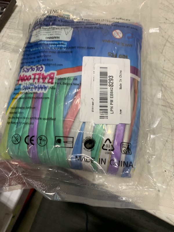 Photo 1 of 100Pcs 260 Balloons Metallic Long Balloons for balloon animals, Thickening Skinny Latex Twisting Balloon for Animals Modeling Christmas Birthday Wedding Party Decorations.(Multi)