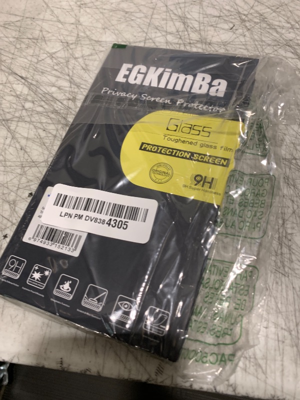 Photo 1 of EGKimBa compatible with iphone 16 Pro Max Privacy Screen Protector, 6.9 inch Gradient Colorful Anti-Spy Anti-Blue Light HD Easy Installation Tempered Glass