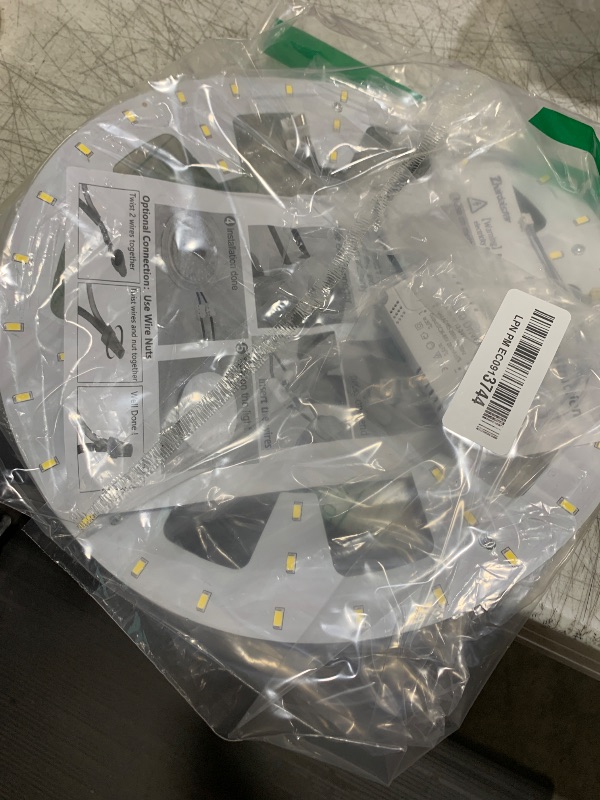 Photo 1 of Zhairdalstar 24W LED Flush Mount Ceiling Fan Ring Light Kit Replacement,Retrofit LED Light Engine Panel,4500K Natural Light