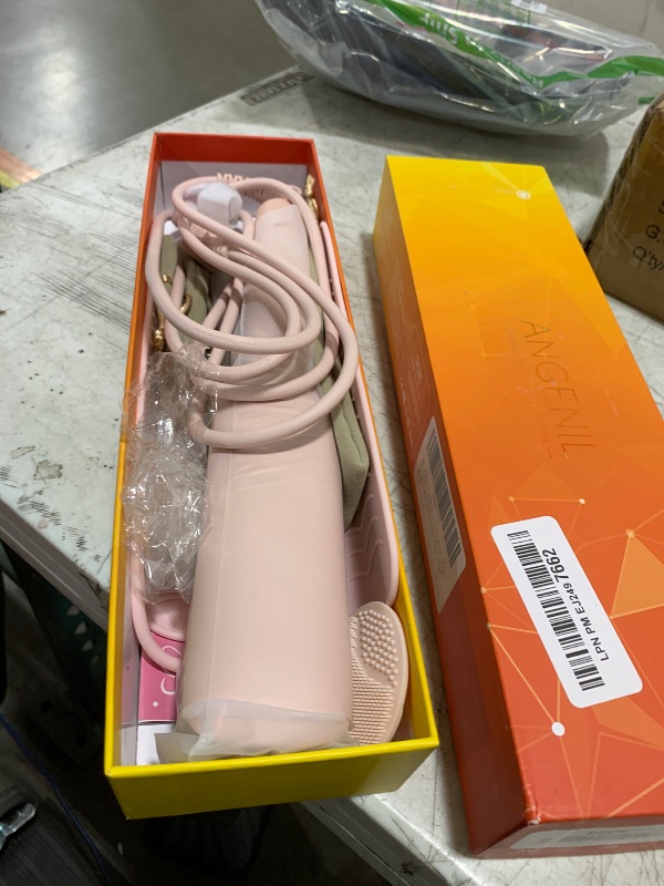 Photo 1 of ANGENIL Pro Titanium Flat Iron Hair Straightener 1.75" Wide, Salon Grade Dual Voltage Straightening and Curler 2-in-1 with Heat Resistant Silicone Mat, Adjustable Temp 240°F-470°F, 15s Fast Heating