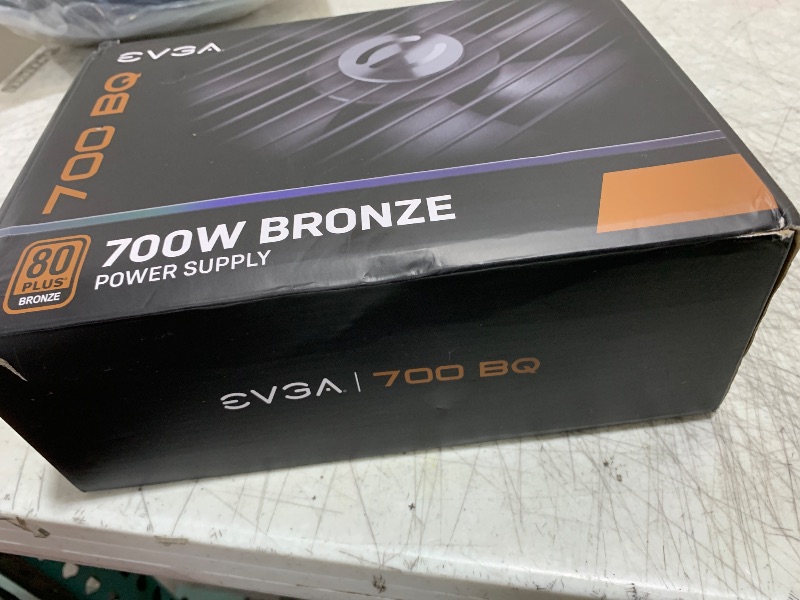 Photo 1 of EVGA 700 BQ, 80+ Bronze 700W, Semi Modular, 5 Year Warranty, Power Supply 110-BQ-0700-V1