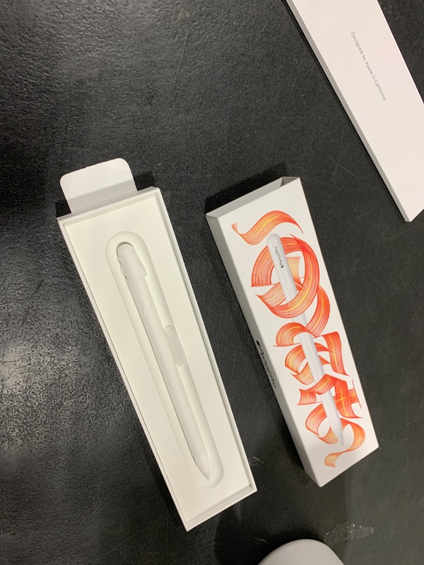 Photo 1 of Apple Pencil Pro: Latest Model - Device Compatibility Check Required - Pixel-Perfect Precision, Tilt and Pressure Sensitivity, Perfect for Note-Taking, Drawing, and Art. Charges and Pairs Magnetically