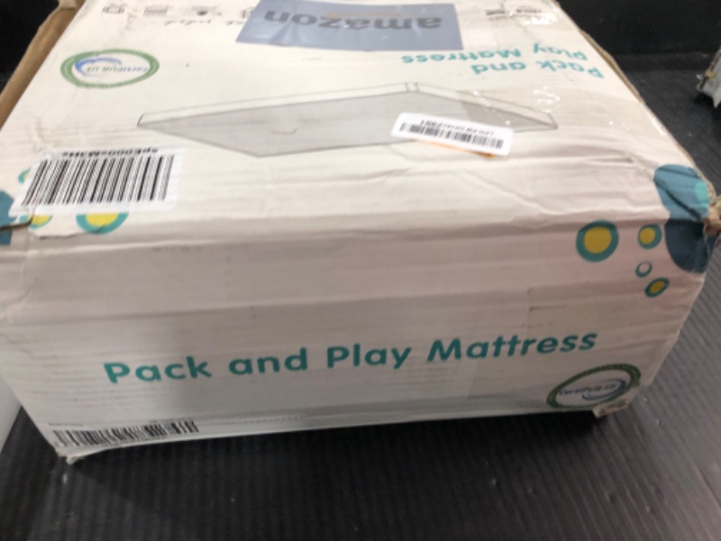 Photo 1 of YENING Pack N Play Mattresses Baby Pack and Play Mattress Pad for Playpen and Playard with Washable Cover 38"x26"x1", 2 Pack (1 Pack Memory Foam + 1 Pack Firm Foam)