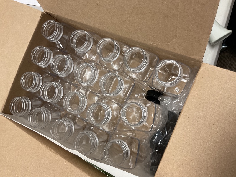 Photo 1 of DECADORN 12oz 20pcs Juice Bottles With Caps - MADE IN USA Juice Containers With Lids For Fridge - Juicer Bottles With Tamper Evident Caps, Shatterproof, BPA-Free, Leak proof, Disposable & Recyclable
