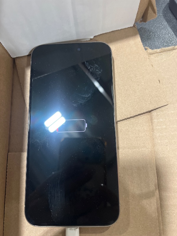 Photo 1 of Apple iPhone 15 Pro Max, 256GB, Natural Titanium - Unlocked (Renewed)